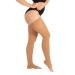 RIEMTEX PREMIUM compression stockings class 2 CCL2 23-32 mmHg with open toe thigh highs women men caramel size 6