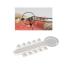 200pcs Orthodontic Rotation Wedges Elastic Rubber Bands Ligature Rotary Torsion Pad Clear