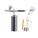 HVLP Air Spray Gun Kit Rechargeable Mini Handhold Cosmetic Airbrushing Set Scale Models Makeup Salon Compressor Kit (Color : Part C Black)