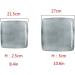 Plate European Creative Small Square Plate Ceramic Home Square Plate Western Restaurant Steak Plate 10 British Retro Deep Plate Kitchenware (Color : Gray Size : 27 * 3cm) 27*3cm Grey - Buy Online on GoSupps.com