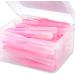40pcs Interdental Brush Set - I Shape Handheld Oral Hygiene Tool - Travel Pink 0.7mm - Perfect for International Shipping - Buy Online on GoSupps.com