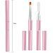 2-Part Nail Gel Brush Set | 2-in-1 Polymer Gel Tool - UV/LED Nail Art & Extensions - Pink Spatula & Brush Combo - Buy Online on GoSupps.com