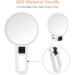 Double Sided 5X/1X Magnifying Hand Held Makeup Mirror - Compact Cosmetic Vanity Mirror for Girls Ladies - White - Buy Online on GoSupps.com