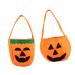 IWOWHERO Sweet Packing Bags 2pcs Halloween Tote Pumpkin Bag Kids Goodie Bags Non Woven Treat Bags Candy Bag Storage Bag