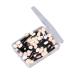 CANIGHT 50 Pcs Eyeshadow Double Ended Makeup Brush Sponge Applicator Double Sided Makeup Brush Black Size 1 Black