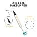 Buy 2-in-1 Waterproof Black Liquid Eyeliner & Metallic Glitter Eyeshadow Pen - Durable & Luminous Makeup | International Shipping Available - Buy Online on GoSupps.com