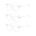Suertree blue light filter reading glasses Blue lights block computer glasses for women and men reading aid visual aid optics anterior tired hinge hinge reading glasses 3 pcs.2.00x BM572