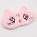 Cartoon Cat Eye Sleep Mask Plush Blindfold in Pink, White, and Black - Buy Online on GoSupps.com