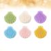 Beaupretty 6pcs Natural Konjac Facial Sponges - Reusable Shell Shape for Deep Cleansing, Exfoliating, and Massage | Face Sponge Set - Buy Online on GoSupps.com
