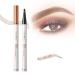 Eyebrow Pencil With 4 Fork Tip 4 Fork Tip 3D Microblading Magic Eyebrow Pencil Waterproof Magic Microblading Eyebrow Pencil Eye Brown Makeup Long Lasting Eyebrow Pencil Stay On All Day(Light brown)
