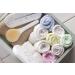 JM Bamboo Baby Washcloths Set - 8 Soft Cloths for Sensitive Skin | 25x25 cm Green & White with Laundry Bag - Ideal for Baby Care - Buy Online on GoSupps.com