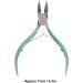 Cuticle Remover Stainless Steel Reduce the Risk Of Infection Olecranon Nail Clipper for Manicure Store for Finger Care for Pedicure Shop - Buy Online on GoSupps.com