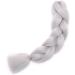 Braiding Hair Extensions Jumbo Braid Hair 24 Inch 1pc High Temperature Synthetic Fiber Hair Extension Light Grey for Women Light Grey 1pc-100g - Buy Online on GoSupps.com