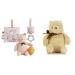 KIDS PREFERRED Classic Pooh 4 Piece Set with Pooh Stuffed Animal Squeaker Toy Crinkle Square and Teether & Baby Classic Winnie The Pooh and Friends Stuffed Animal Original Version 9 Inch Pooh