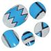 Chix Nails Little Chix Children's Minx Trendy Style Finger Toe Foils Nail Wraps Blue Chrome Various Shapes Print