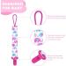 Aolso 5pcs Baby Pacifier Chain Dummy Clip Set with Plastic Clasp - Unisex Teething Toy Holders - Buy Online on GoSupps.com