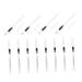 DOITOOL 12pcs Eyeliner Pencil Eyeshadow White Lip Makeup Eyeliner Applicator Lying Silkworm Pen Make up