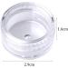kuou 50 Pcs Empty Plastic Cosmetic Jars 5ml Sample Containers Pots Bottles with Clear Lids - Buy Online on GoSupps.com