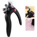 Acrylic Nail Clipper U Shaped Nail Edge Trimmers False Nail Tip Scissors Black - Buy Online on GoSupps.com