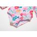 BONVERANO Baby Girls Long-Sleeve Zipper Swimsuit | UPF 50+ Sun Protection | 6-9 Months Flower - Buy Online on GoSupps.com