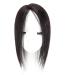 Straight Silk Base Human Hair Topper One Piece Side Part Forehead Closure With Clips (30cm/Left Part Dark Brown) - Buy Online on GoSupps.com
