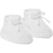 2 Pairs Grey & White Knitted Booties for Newborns | Soft & Cozy Baby Booties - Buy Online on GoSupps.com