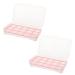 RORPOIR 2pcs 10 Eggs Storage Container Egg Carton Egg Keeper Egg Case Refrigerator Red Storage Box re-usable Red 24.5*10.5*7cm