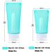 JasCherry Silicone Travel Bottles 5 Pack 89ml & 60ml Leak-Proof Silicone Container for Travel - Ideal for Toiletries & Liquids - Buy Online on GoSupps.com