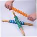 Doitool 3-Stage Gear Massage Roller - Manual Muscle Massager for Neck & Sore Muscles | Fitness & Yoga Accessories - Buy Online on GoSupps.com