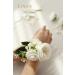 Ling's Moment Artificial Flowers & Greenery Combo Box Set for DIY Wedding Wrist Corsages - White & Sage | Make 7 Corsages with Tools & Instructions - Buy Online on GoSupps.com