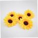 Zerodeko Mini Ornament 20pcs Chrysanthemum Flower Head Yellow Decor As Shown Size 2 - Buy Online on GoSupps.com