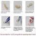 Canjoyn 6PC Gold Teeth Grills - Top Tooth Single Grill Caps for Parties | Stylish Mouth Accessories - Buy Online on GoSupps.com
