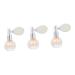 Beavorty High Gloss Spray 3 pcs Gloss Glitter Body- Loose Shape Art Bottle Crystal Pineapple Makeup Shimmering Perfume Highlighters Champagne Goldx3pcs mediumx3pcs