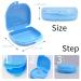 Orthodontic Retainer Case 3 Pack with Vent Holes | Denture & Mouth Guard Holder (Black/Blue/White) - Buy Online on GoSupps.com