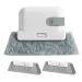 Ficher Grey-Window Cleaning Brush Windowsill Groove Deadend Cabinet Crevice Brush with Replace Head Household Cleaning Tools Durable Easy Install Easy to Use
