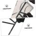 VINTORKY Makeup Kits Embroidery Eyebrow Ruler Household Tools Nose Triangle Ruler Stainless Steel Eyebrow Trimming Makeup Gadgets 13.8x7cm Black - Buy Online on GoSupps.com