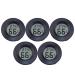 TEHAUX 5-Pack Mini Hygrometer Thermometer Digital LCD Monitor Indoor Outdoor Reptile Pet Humidity Meter Gauge for Humidifiers Dehumidifiers Greenhouse Basement Babyroom Fahrenheit or Celsius