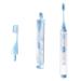 Portable Three in one Travel Toothbrush+one Replacement Brush Head Upgraded Orthodontic bristles Built-in Toothpaste Tube Foldable Toothbrush Essential Camping Travel Accessory