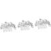 FRCOLOR Set of 3 Crystal Hair Comb Bridal Wedding Hair Clips Hair Clips Hair Pin Tiara Wig Rhinestone Comb Hair Comb Slide Clip Hairpiece Vintage Headpiece Accessories - Buy Online on GoSupps.com