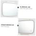 Beaupretty 1Pc car vanity mirror visor mirror automobile sun visor vanity mirror travel make up mirror car interior rearview mirror aluminum mirror Miss white clip-on mirror chargeable - Buy Online on GoSupps.com