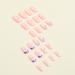 SINLOV Short Medium Square Fake Nails Flower Glossy Press on False Nails Pink Nude Ballerina Artificial Finger Nails French Full Cover False Nails for Women and Girls - Buy Online on GoSupps.com