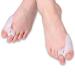 Silicone Gel Toe Separator - Bunion Protector & Toe Straightener - Foot Care Orthopedic Corrector (White) - Alleviate Shoe Friction - Buy Online on GoSupps.com