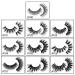 Vayator 10 Pairs 3D Mink Lashes - Long, Thick, Handmade, Cruelty-Free False Eyelashes - ZH-101 - Buy Online on GoSupps.com