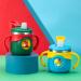 Stainless Steel Toddler Sippy Cup with Straw - Dinosaur Tumbler 9oz Blue - Buy Online on GoSupps.com