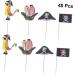 Warmhm 48pcs Halloween Party Ornaments Child Paper Food Bracket As Shown Size 3 - Buy Online on GoSupps.com