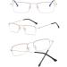 Buy Koosufa Varifocal Reading Glasses for Men - Progressive Multifocus Anti-Blue Light Half Frame Metal Glasses - Workplace & Computer Use - Available in Multiple Strengths 1.0 to 4.0 - Gold Finish - Buy Online on GoSupps.com