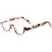 Colorful Fashion Half Moon Frame Reading Glasses - 4 Pairs (2.5x) for Men & Women | Spring Hinge Readers - Buy Online on GoSupps.com