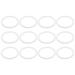 sourcing map Silicone Seals for Mason Jar 12pcs - Rubber Gasket for Glass Jars Wide Mouth Leak Proof Fits Canning Lids (White) 86mm
