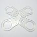 RDNKVB 4pcs Silicone Button Ring Adapter | Pacifier Holder Clip | Durable Silicone Dummy Pacifier Accessories - Buy Online on GoSupps.com