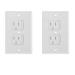 Bates- Self Closing Outlet Covers, 2 Pack, Sliding Outlet Covers, Outlet Cover, Outlet Covers Baby Proofing, Baby Outlet Cover, Baby Proofing Outlet Cover, Plug Covers for Electrical Outlets